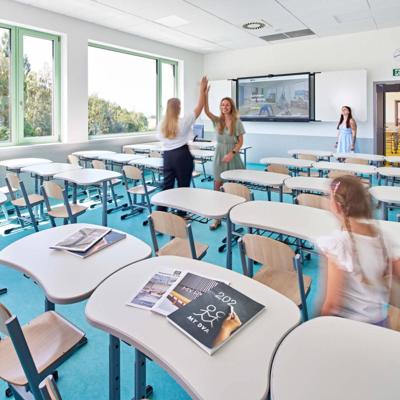 Innenraum der Grundschule Ondřejov